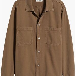 Frame Denim Brown Shirt Jacket Size Small